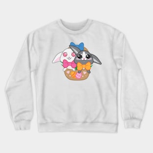 Twin Easter Bunnies Crewneck Sweatshirt